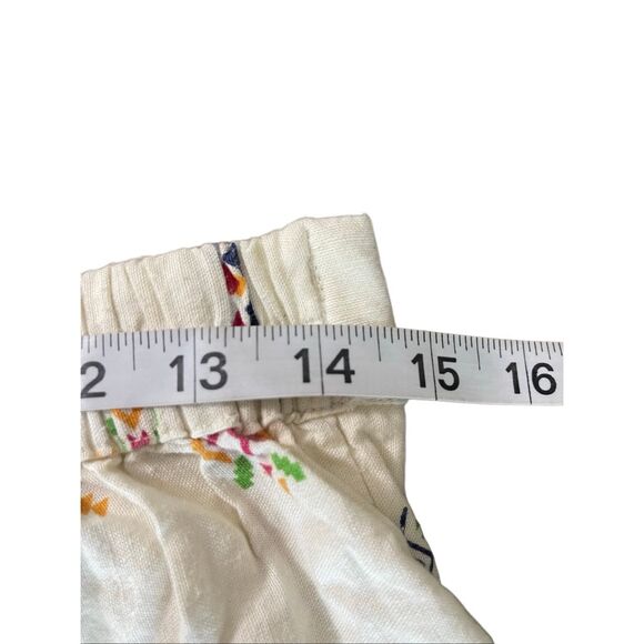 Midnight Sky Embroidered Linen Blend Vest & Pants Set – Size L - Picture 6 of 6